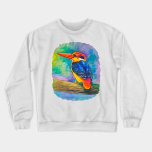 The watercolor bird Crewneck Sweatshirt